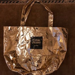 Opening Ceremony Limited Edition Gold Foil Tote